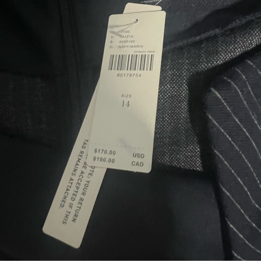 By Anthropologie Menswear Striped Strapless Midi Dress, New with Tags - Picture 4 of 6